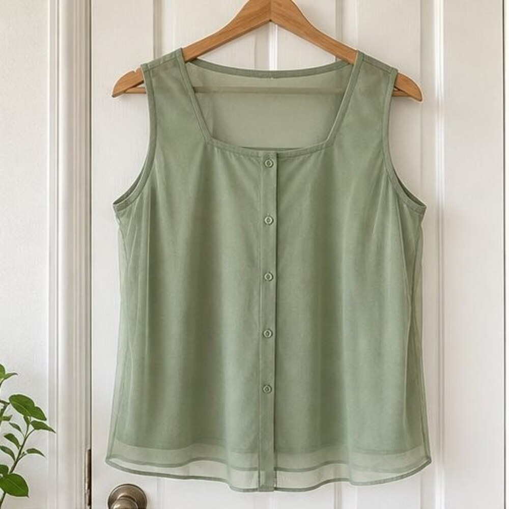 Sage Wrap Blouse